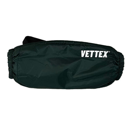 front view of dark green Vettex Football Hand Warmer on white background