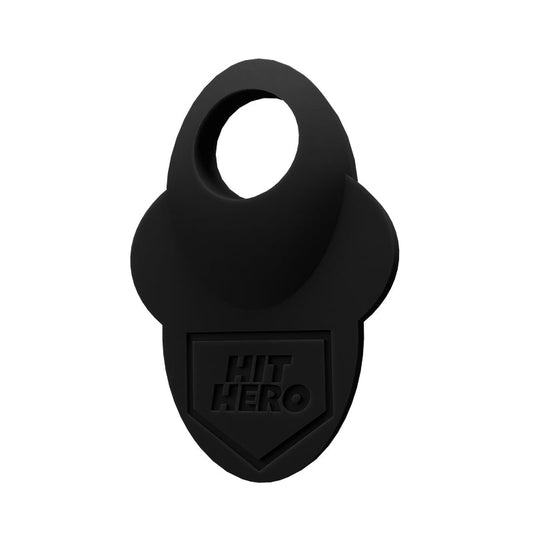 Hit Hero V2 Baseball Thumb Guard in black color with white background