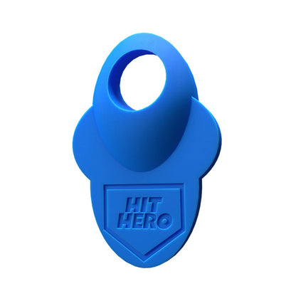 Hit Hero V2 Baseball Thumb Guard in electric blue color with white background