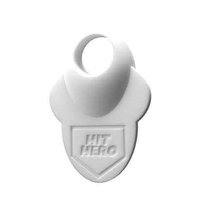 Hit Hero V2 Baseball Thumb Guard in white color with white background