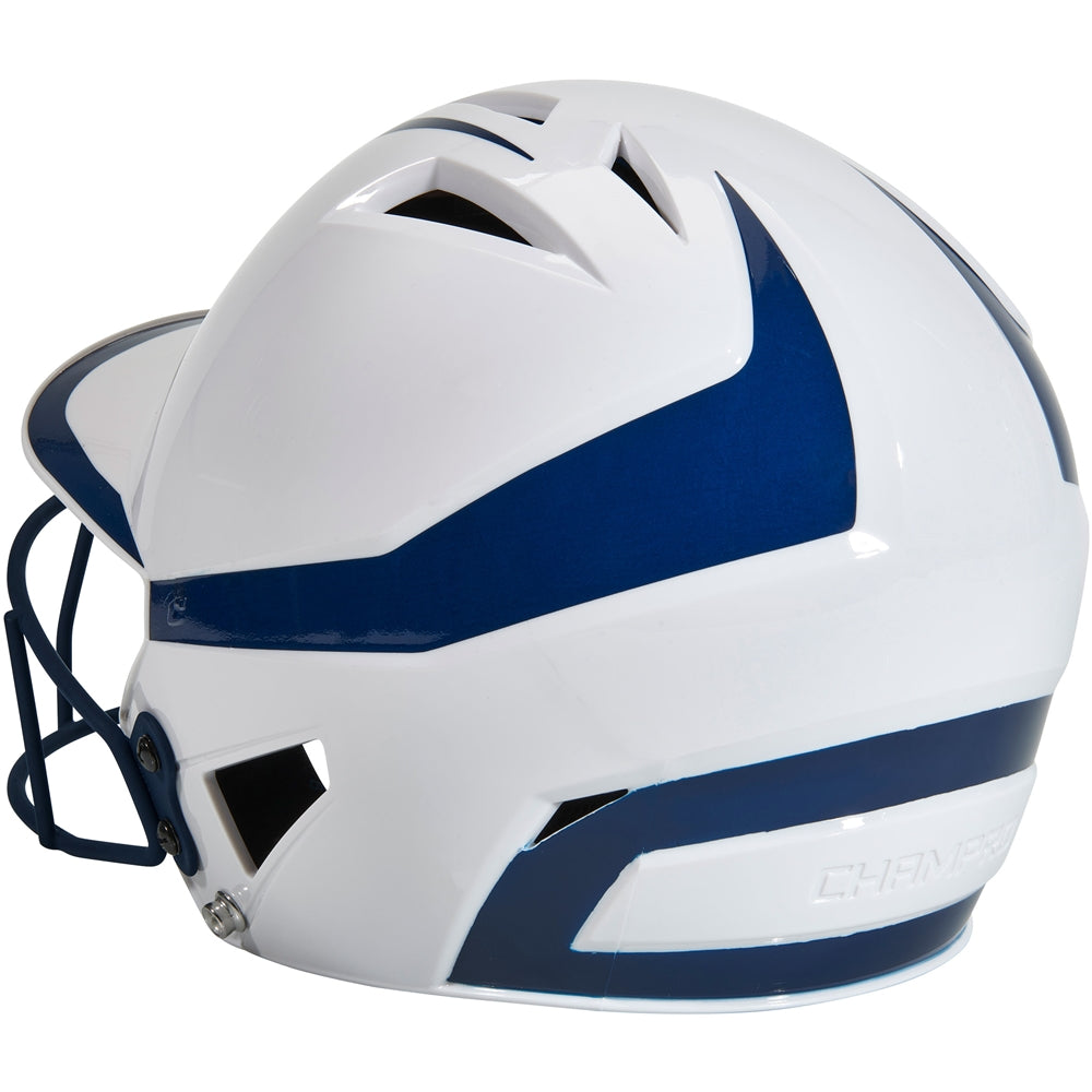 CHAMPRO HX RISE PRO BATTING HELMET W/FACEMASK