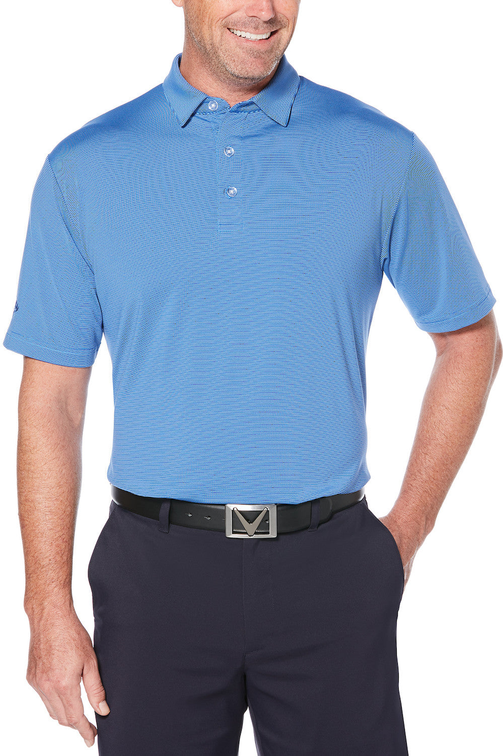 Fine Line Stripe Polo