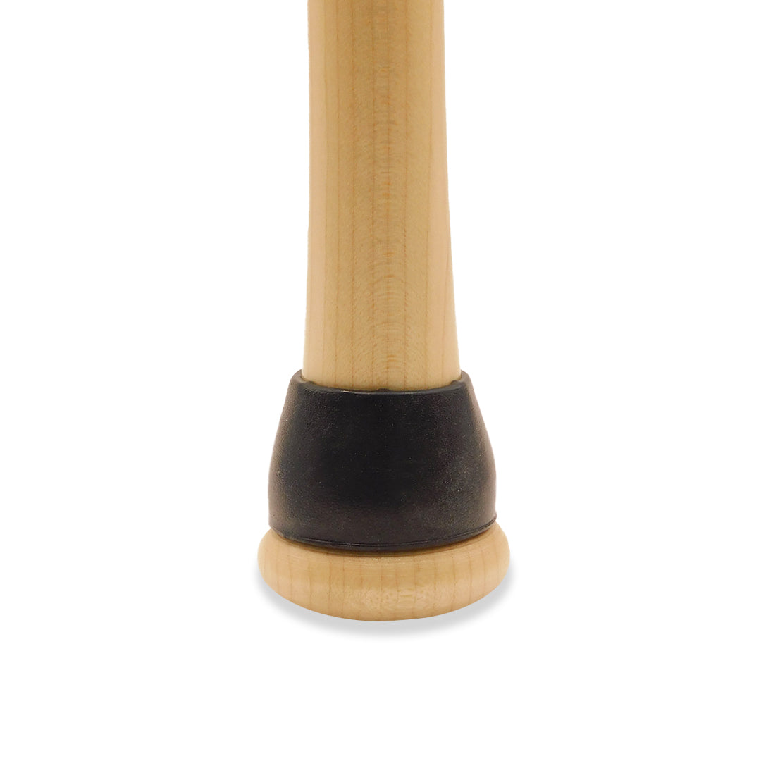 baseball bat with black Markwort Knobcuff EZ Bat Taper on white background