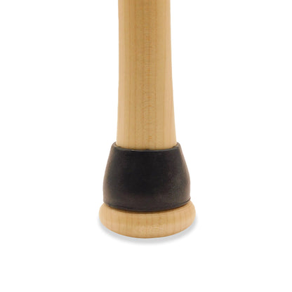 baseball bat with black Markwort Knobcuff EZ Bat Taper on white background