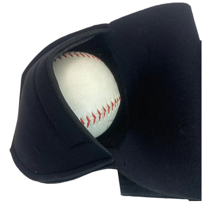 Baseball inside a Glove Break-In  on white background on a white background