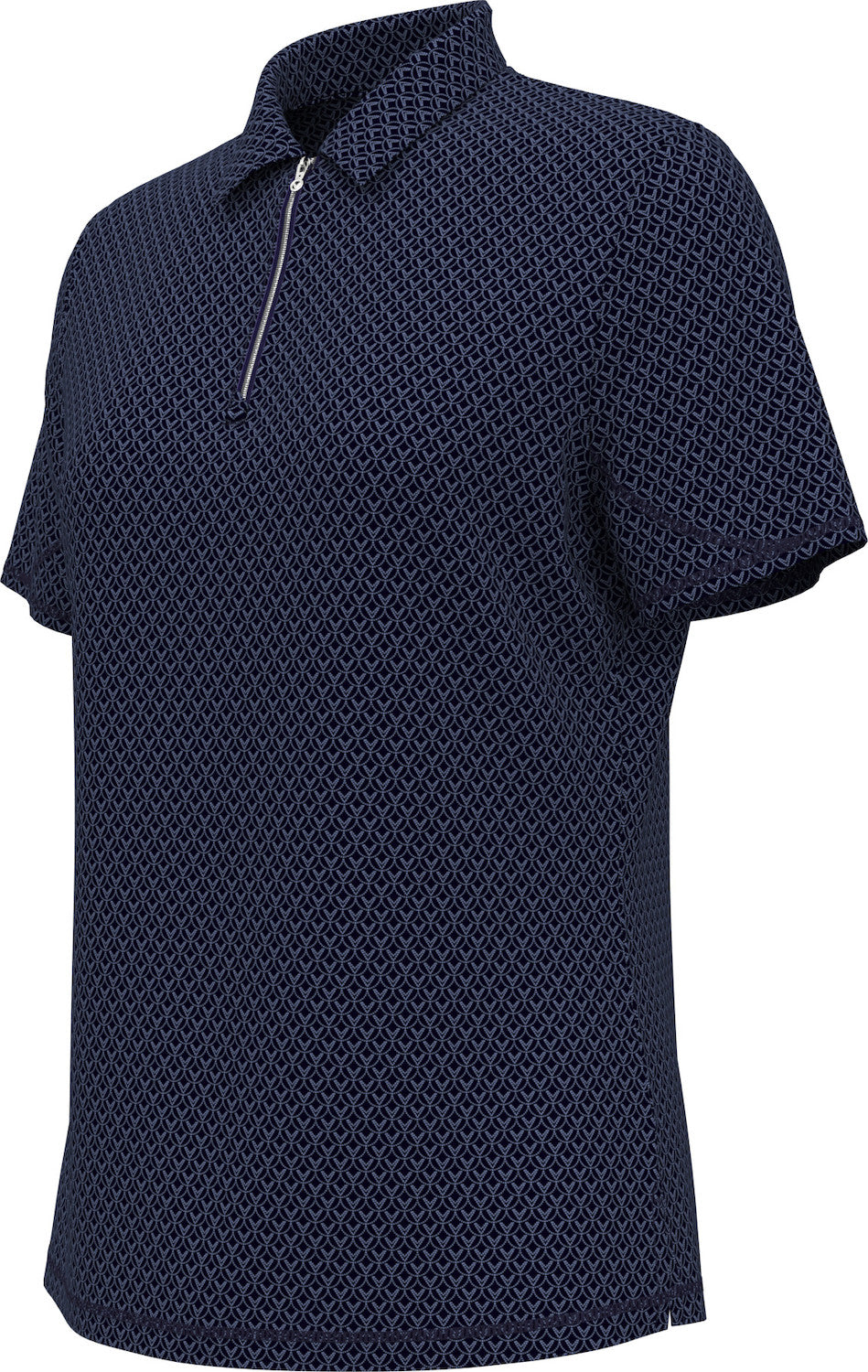 Ss Allover Stitched Chev Polo