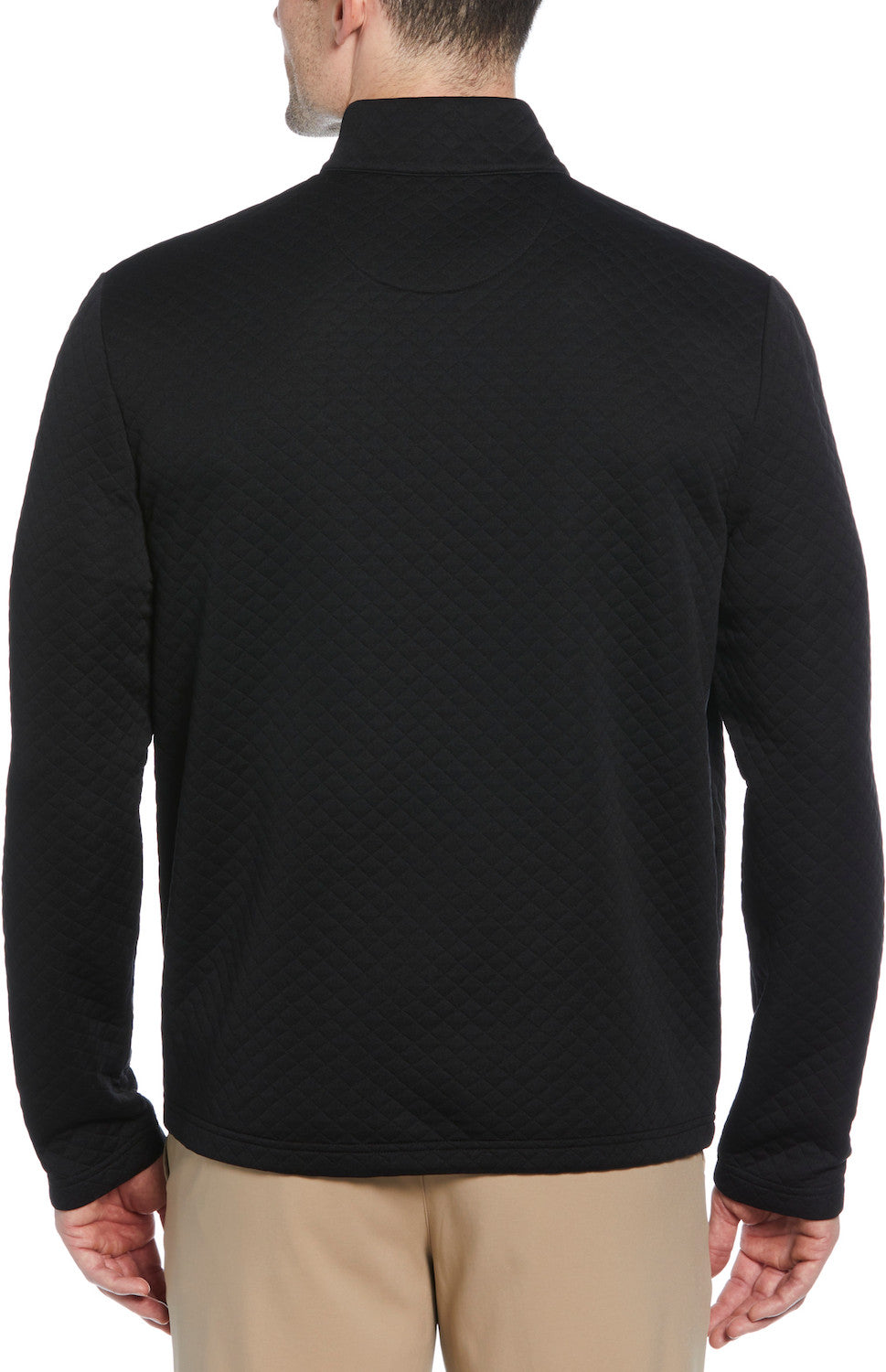 Mid-Weight Diamond Quilted Fleece 1/4 Zi