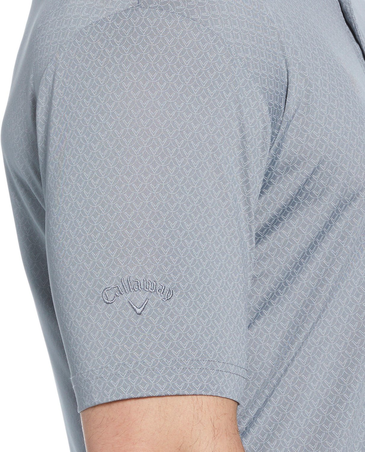 Ss All Over Stitched Chev Polo