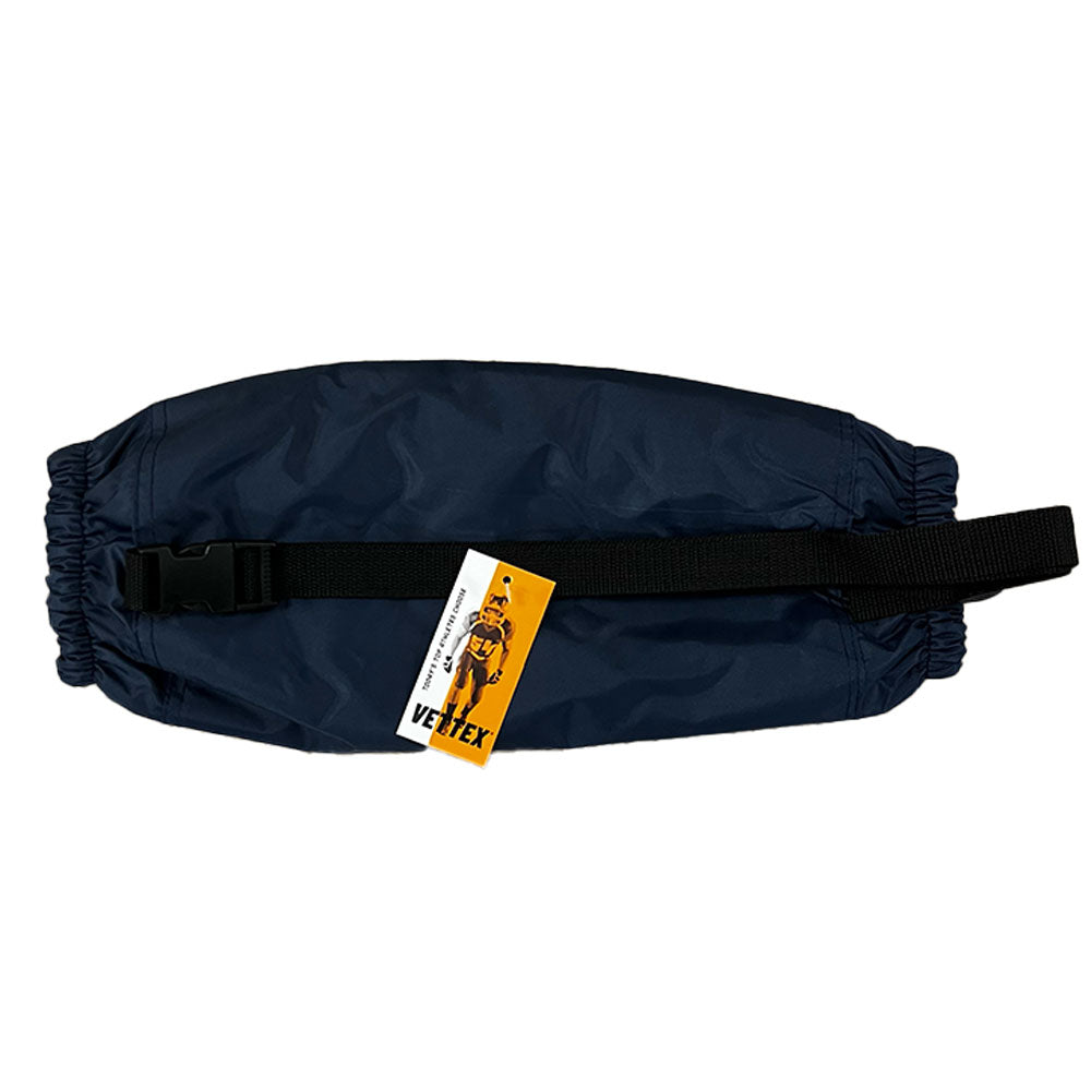 navy Vettex Football Hand Warmer on white background top view