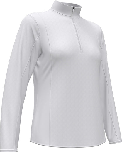 Mid-weight Diamond Quilted Fleece 1/4 Zi