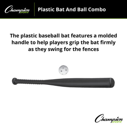 Champion Plastic Bat And Ball Set