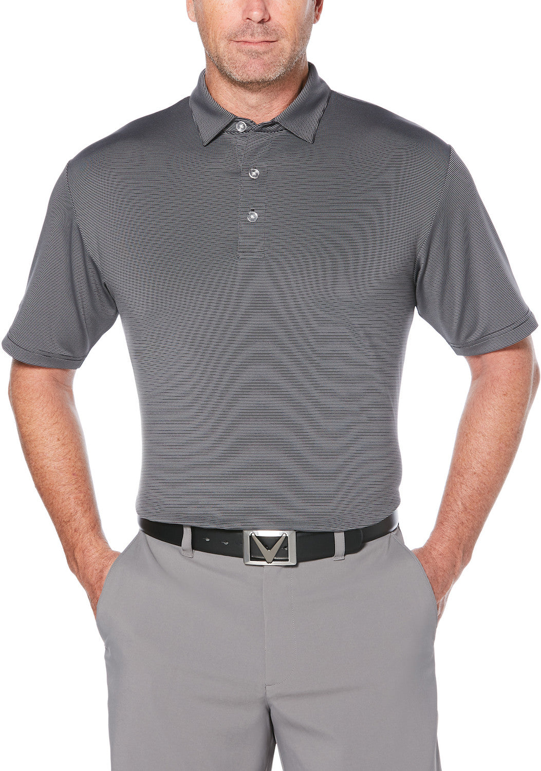 Fine Line Stripe Polo