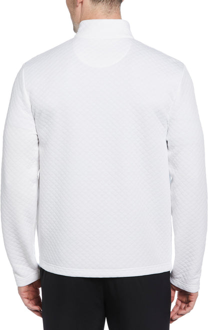 Mid-Weight Diamond Quilted Fleece 1/4 Zi