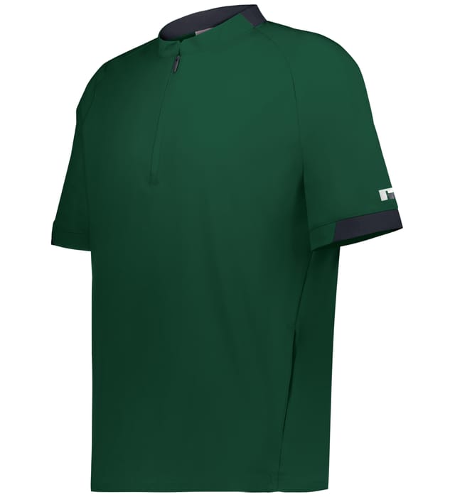 LEGEND SHORT SLEEVE PULLOVER in green color on a white background