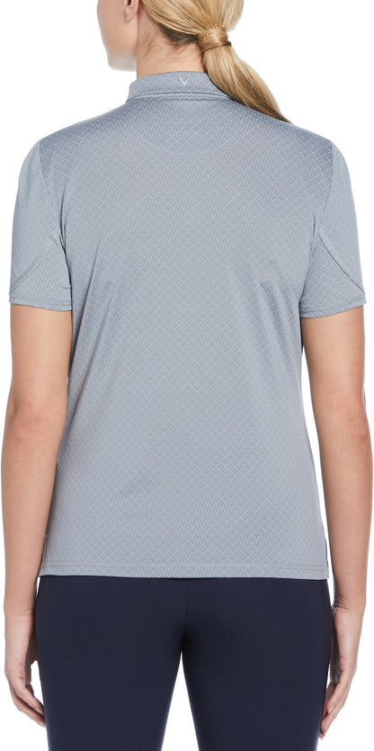 Ss Allover Stitched Chev Polo