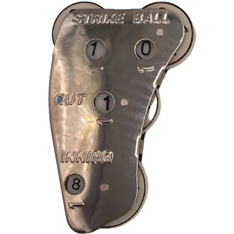 Markwort Stainless Steel Raised Letters 4-Dial Indicator on white background front view 