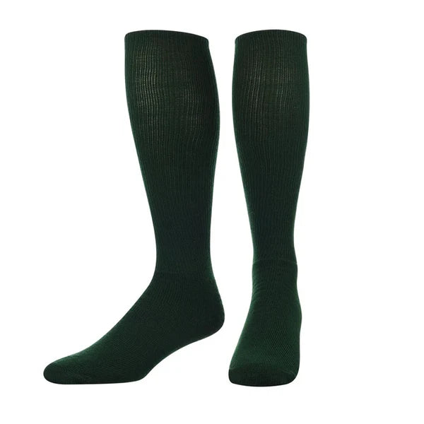  All-Sport Tube Socks in dark green color on white background