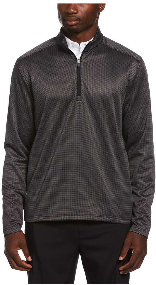 HOUNDSTOOTH 1/4 ZIP PULLOVER