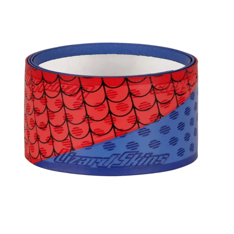 Lizard Skins DSP Ultra Bat Grip friendly crawler pattern, in brown and blue color on white background