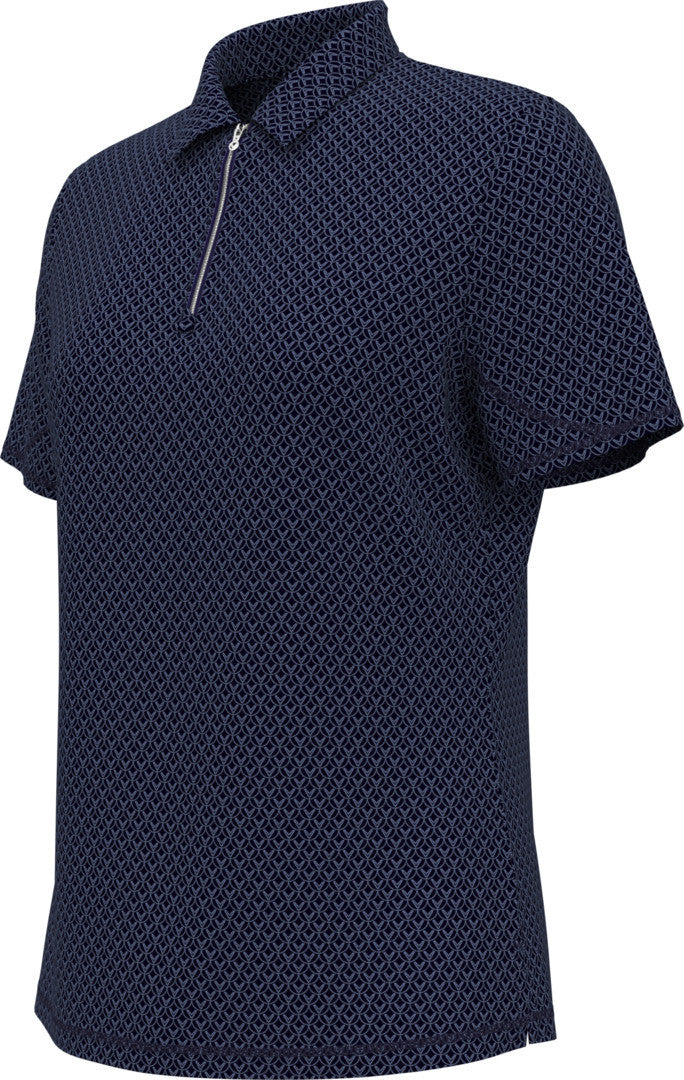 Ss Allover Stitched Chev Polo