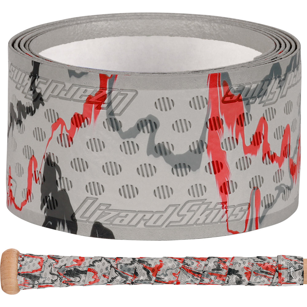 Roll of Lizard Skins Ultra Bat Grip in blitz Camo texture on white background