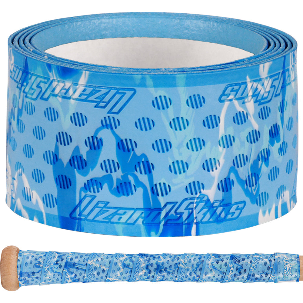 Roll of Lizard Skins Ultra Bat Grip in glacier Camo texture on white background