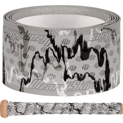 Roll of Lizard Skins Ultra Bat Grip in  shadow texture in black and grey color on white background