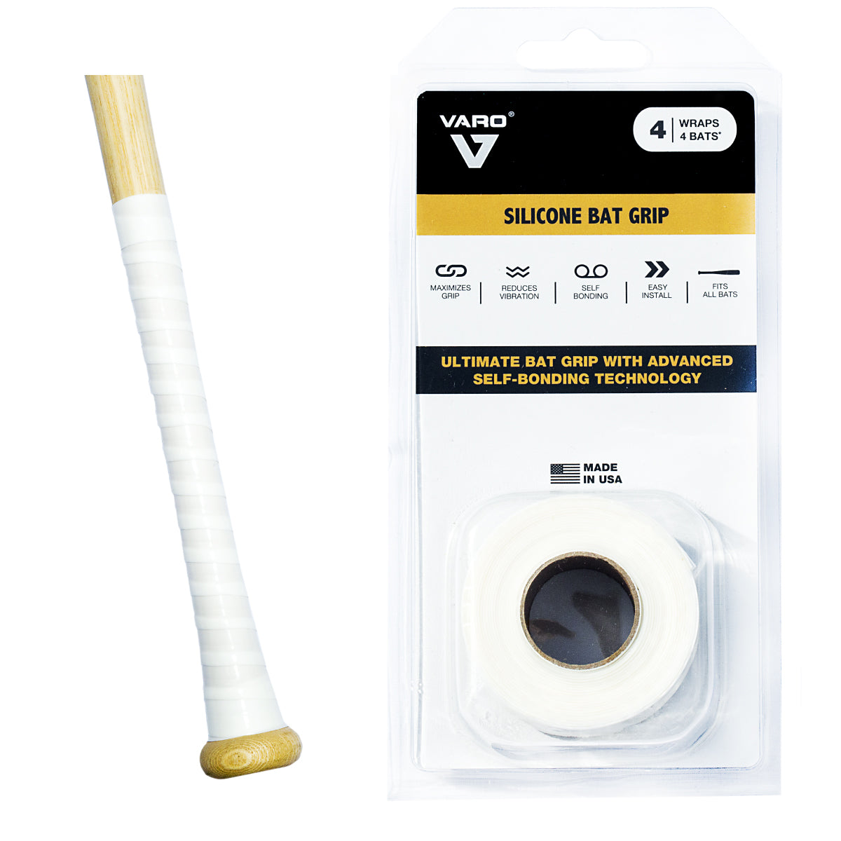 Varo Silicone Bat Grip - 10ft Roll