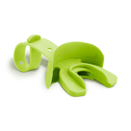lime Vettex DoubleGuard Mouthguard with Lip Protection for Child on white background