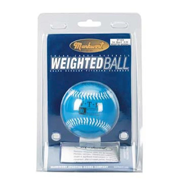clamshell packaging of 10oz Weighted Baseball on white background
