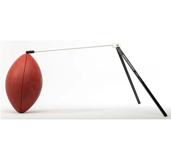 Wizard Kicking Stix Easy Hold Football Holder in balck and white color on white background