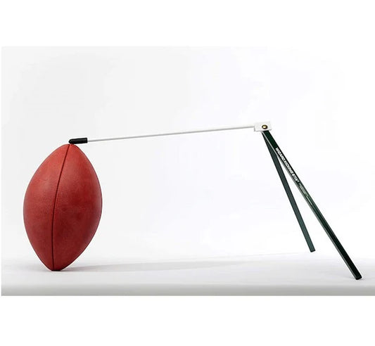 Wizard Kicking Stix Easy Hold Football Holder in balck and white color on white background