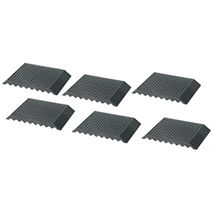 set of 6 black WIZARD 1/2 PLACE KICK TEE on white background