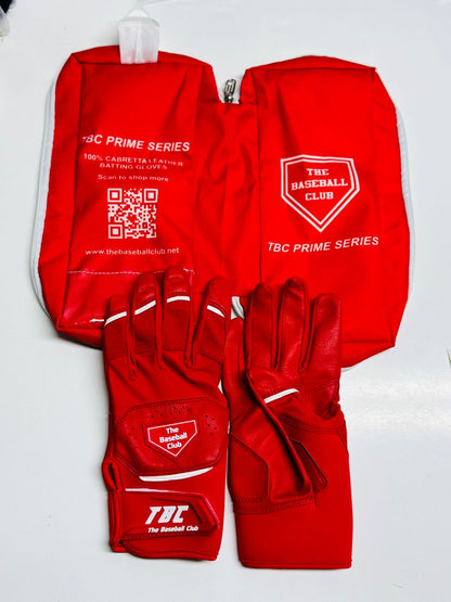 TBC Gloves Prime Series | 100% Cabretta Leather Batting Gloves | Pair