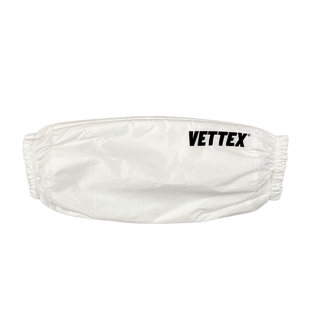 front view of white Vettex Football Hand Warmer on white background