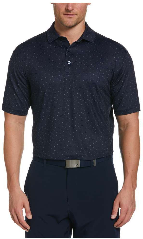 Ss Micro Chev Print Polo