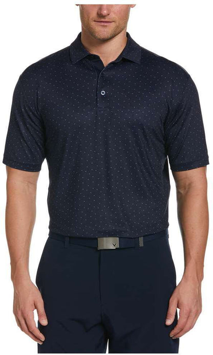 Ss Micro Chev Print Polo
