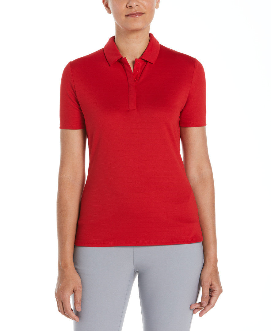 Ladies Eco Horizontal Textured Polo