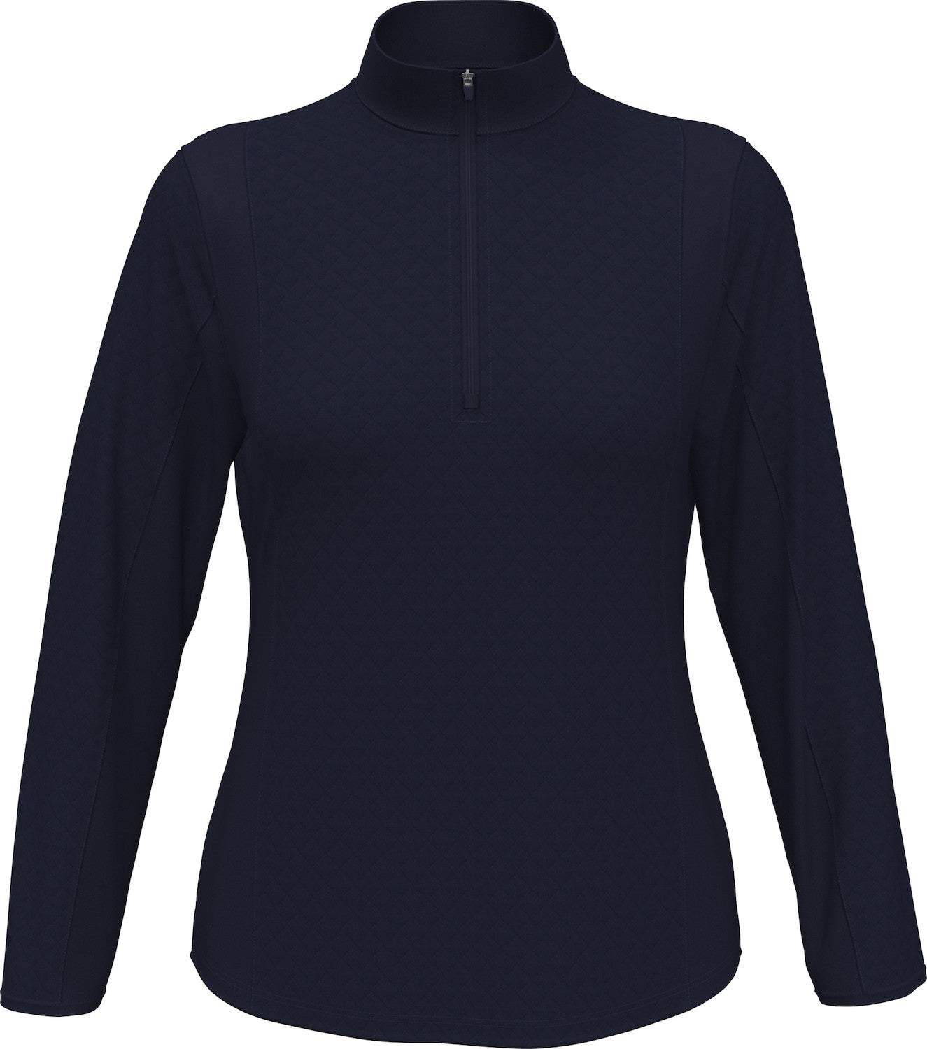 Mid-weight Diamond Quilted Fleece 1/4 Zi