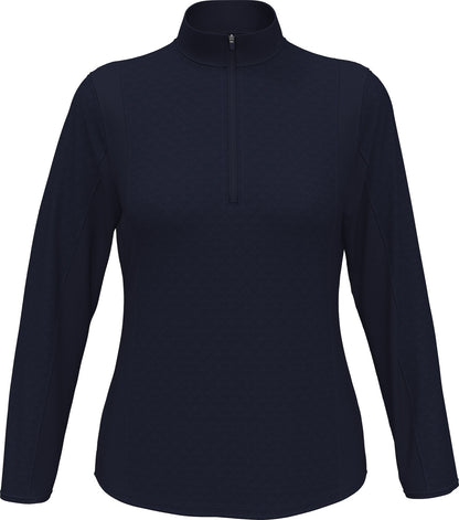 Mid-weight Diamond Quilted Fleece 1/4 Zi