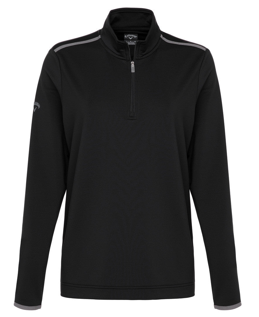 Ladies 1/4 Zip Mock Pullover