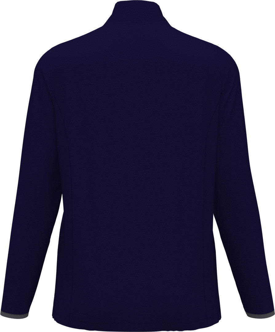 peacoat Ladies 1/4 Zip Mock Pullover back view