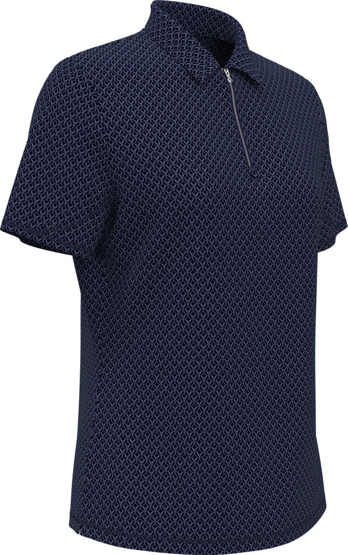 Ss Allover Stitched Chev Polo