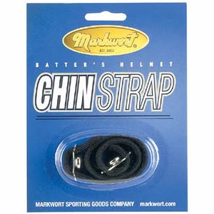 packaging of Markwort Black Chin Strap w/Metal Buckle - Blister Card on white background