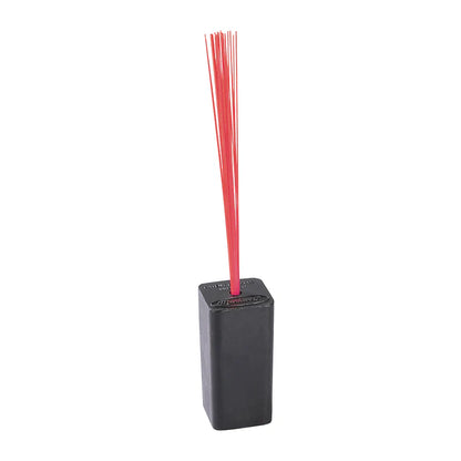 Markwort Black Base Plug with red Bristles on white background