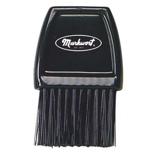 Markwort Umpire Plastic Brush - Black Carded on white background