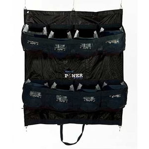 black Markwort Helmet Bag Black Holds 8 on white background