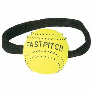 Markwort Yellow Ball Fastpitch Zipper Pull