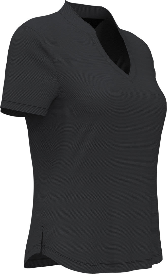 Ladies Fine Line Stripe Polo