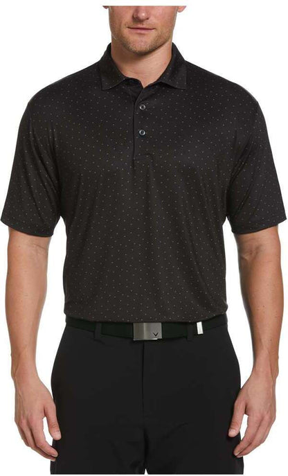 Ss Micro Chev Print Polo